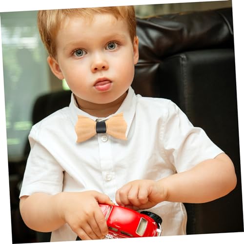 1pc Girl's Bow Tie Christmas Party Accessory Boy Girl Formal Tuxedo Bowtie for Collarless Shirts4