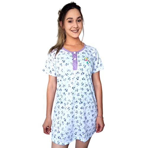 Camisola Senhora Com Botão (Lilás, G)