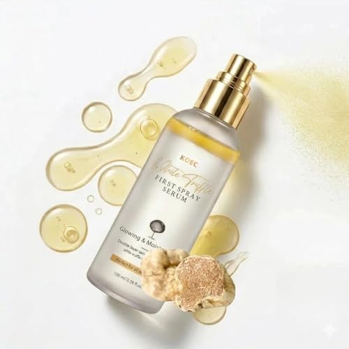Italian White Truffle First Spray Serum Glow & Moisturizing Face Mist for Dry and Sensitive Skin Deep Hydrating Skin Firmness Facial Setting Spray for Makeup Vegan Korean Skincare 100ml