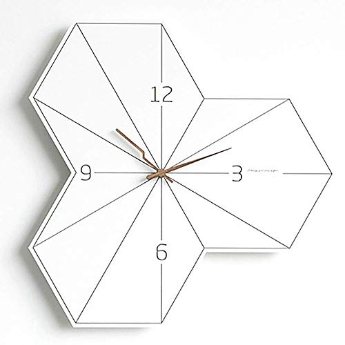 Horloge murale blanche design pour salon contemporain et bureau