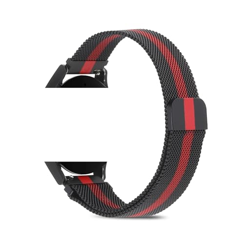 [QAICHFKS] 20mm 22mm oh EHb` 6/5/4/ GTS/GTR/Bip ^uXbgXgbv EHb` 4/3/GT4-3 Prop (Black red,22mm)