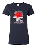 Ladies Carol's Cookie Made in Alexandria Since 2015 TV Parody DT T-Shirt Tee (Small, Navy Blue)