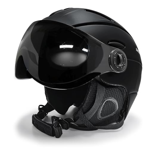 Casque de ski ENZODATE - 2 EN 1 - Anti buée Anti UV intégré