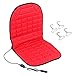 EVTSCAN Cojín Calefactor para Asiento de Coche de Invierno, cojín Calefactor para Silla de un Solo Asiento para Coche con calefacción, Almohadilla térmica de 12 V(Rojo)