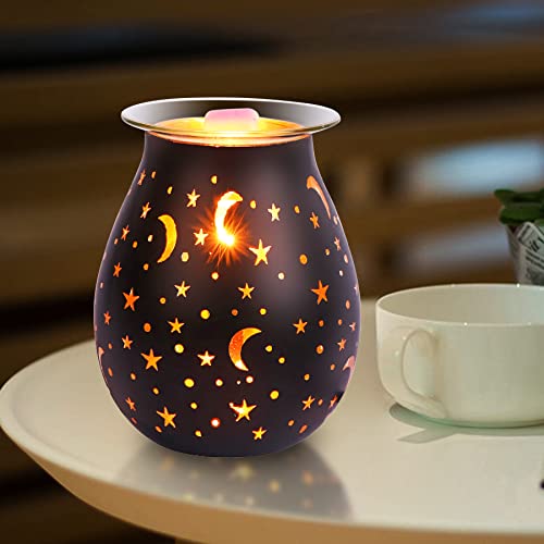 Wax Warmer For Scented Wax Melters,Glass Wax Melt Warmers Electric,Scented Wax Burner With Night Light,Wax Melter Warmer For Christmas Gifts&Office,Bedroom #TOP4