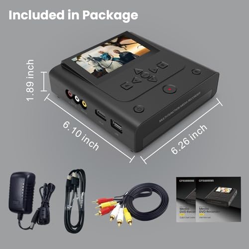 image for Clariviews VHS to DVD Recorder, VCR to DVD Recorder-Convert Photos and