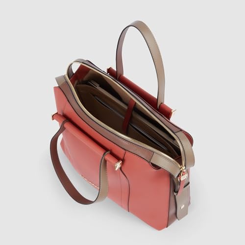 Maletín de mujer para portátil de 14'' de cuero con correa extraíble 4