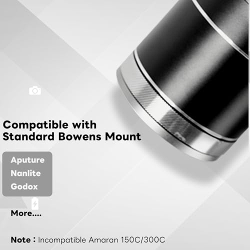Snoot optique compatible Amaran 100X 200D et Godox SL60 pour projecteur LED - 2