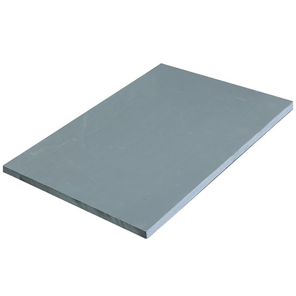 Hart-PVC-Platte for Elektronikbastelarbeiten, schlagfeste graue Kunststoffplatte, 1 Stück(10x300x300mm)