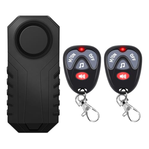 Image of USUPERINK Electric Bike Alarm with Motion Sensor Remote | for Ebike Scooter Bicycle Motorcycle, SOS Function 113dB Loud 3Volume Levels 7Sensitivity Levels, IP65 Waterproof System