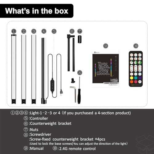 Image of Corner Floor Lamp - 57'' Tall RGB Lamp with Music Sync, 16 Million Colors, 88 LED Dual RGB White, Voice & App Control Mood Light with Timer & Remote for Gaming, Bedroom & Living Room