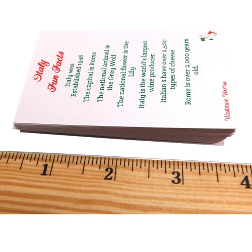 Italy Fact Cards Bulk Bundle Teachers Classroom Pack Fun Facts for Italian Trivia, Set of 24 - Image 3