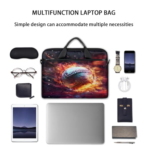 Bolso para portátil de 15 pulgadas Fire Baseball miniatura 7