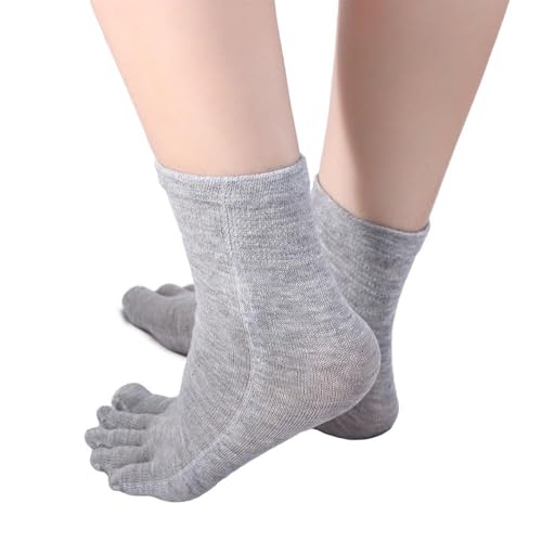 Kopida 4 Pairs Toe Socks Cotton Athletic Running Five Finger Socks4