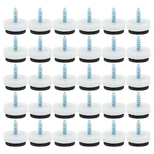 Uxcell Felt Sofa Chair Leg Nonslip Screw Floor Pad Nail Protectors 25Mm Dia (Pack Of 30) #TOP29