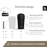 LARS NYSØM Kubek Termiczny do Kawy 500ml - Szczelny Kubek Podróżny