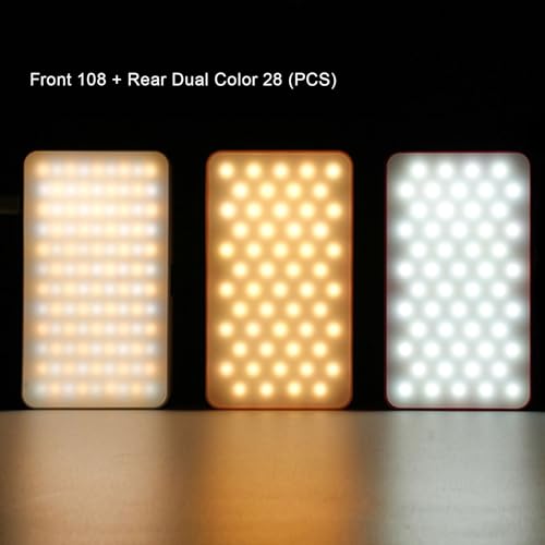 Image of Sanpyl LED Portable Selfie Light, Video Conference Lighting with Clip and Hot Shoe, 2800K to 9000K Adjustable, for Outdoor Photography Live Streaming