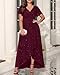 Pinup Fashion Burgundy Plus Size Formal Dress Maroon Bridesmaid Holiday Wedding Guest New Year Christmas Evening Prom Gowns Long Dress