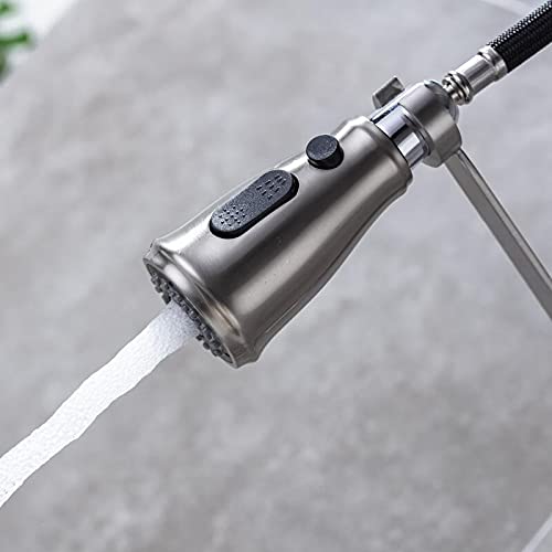 Robinet mitigeur noir avec douchette extractible pour évier de cuisine et bar