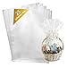 Papel Celofán Transparente para Cestas, Bolsas de Celofán Extra Grandes para envolver Cestas de Navidad, Canastas con Obsequios y Regalos – (25 Bolsas de 1 m x 75 cm / 40" x 30")