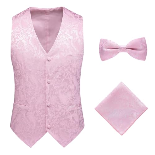 Gilet coréen en jacquard pour homme avec coupe ajustée élégante