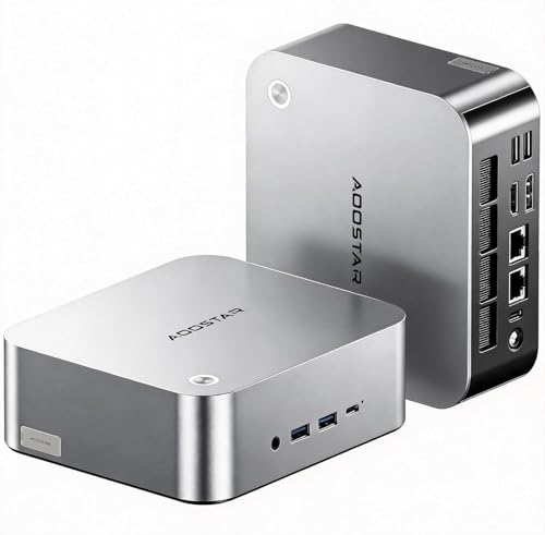 Image of AOOSTAR MACO Mini PC, AMD Ryzen 7 H255 24GB DDR5 RAM 1TB PCIe4.0 SSD Mini Computer(8C /16T, up to 4.9GHz), Radeon 780M Graphics, Mini Desktop Computer with OCuLink /USB4 /HDMI2.1 /WiFi6 /Dual 2.5G LAN