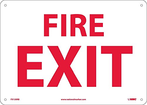 Panneau Fire EXIT blanc et rouge pour indiquer clairement les sorties