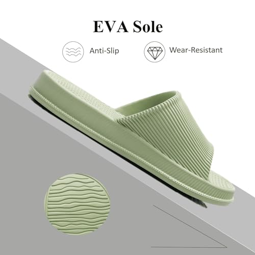 Crazy Lady Cloud Slippers for Women and Men Indoor & Outdoor Pillow Slippers Non Slip Quick Drying Shower Slides Bathroom Sandals Light Weight EVA Platform Environmental Friendly Casual Shoes4