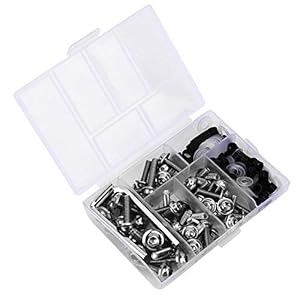Fairing Bolts Kit, 158Pcs/Set Universal Fairing Bolts Gasket Wrench Kit Motorcycle Accessory(Silver) 7 41g74cl0dgl. sl500 . ss300