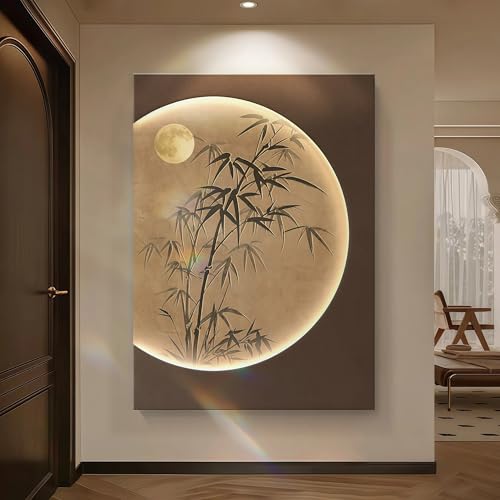 Décoration murale à LED 3D : sublimez votre salon avec cette lune lumineuse