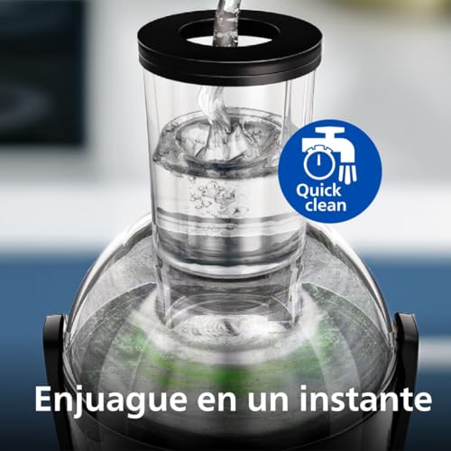 Miniatura 3 de Philips Licuadora Viva Collection – 800W de potencia, Tecnología QuickClean, Tubo de entrada XL 75mm, Capacidad de 2L, Sistema antigoteo, Fácil de montar y limpiar (HR1856/70)