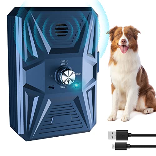 Tiptop Home Anti-Bell-Gerät, 3 Ultraschall-Hundeabwehrgeräte mit Einstellbarer Frequenz, 50 Fuß effektive Reichweite, Haustier-sanftes Gerät Sonic Bark Cover