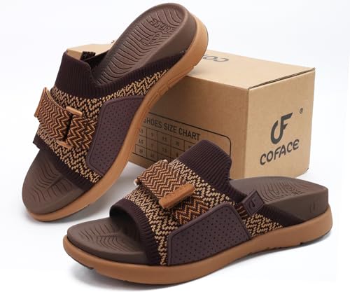 Image of COFACE Women's Orthotic Sandals Comfortable Plantar Fasciitis Arch Support