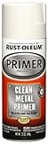 Rust-Oleum 249319 Automotive 12-Ounce Clean Metal Primer Spray Paint, White