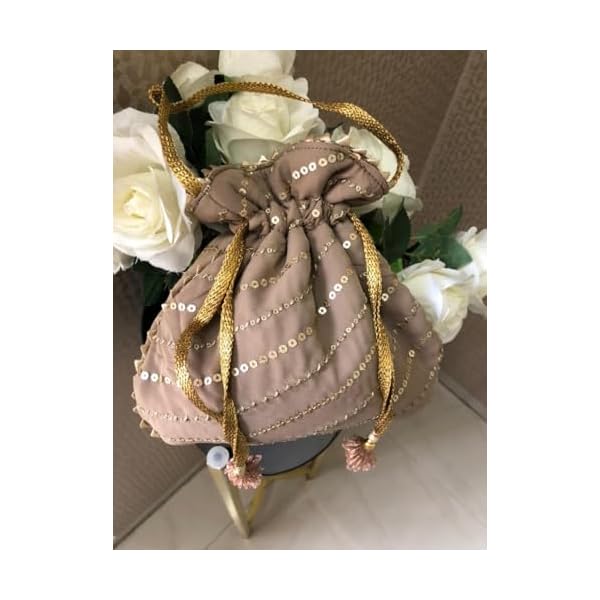 Radhya Accessories Rakshabandhan Gift for Sister Sequin Potli handbag Rakhi Gift for Sister Unicorn Birthday Gift for Girls, Potli Bag for Sister in law - Image 3