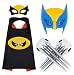 Comics Cartoon cape & Luminous Mask and claws dress up Costumes for kids party