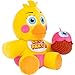 Jazwares Five Nights at Freddy’s Toy Chica Plush - 8-Inch Stuffie with Soft Material and Glow-in-The-Dark Eyes