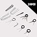 Seamaka 20pcs Radio Removal Tool Kit,Universal Stereo CD Player Removal Key Kit for Most Car and Truck O-050