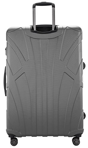 SUITLINE extra grote reiskoffer harde schaal koffer XL trolley rolkoffer met uitbreiding, zilver (zilver) - 88011063 - Image 4