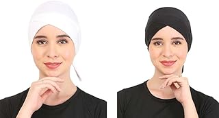 Pack of-2 Turban Design 1 layer Pure Cotton Muslim Women Under Hijab Cap Price In India
