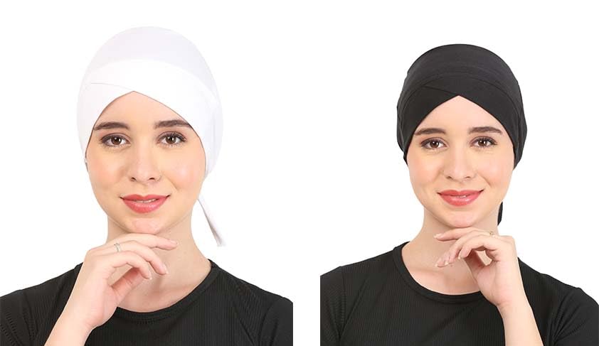 Pack of-2 Turban Design 1 layer Pure Cotton Muslim Women Under Hijab Cap-picture-15