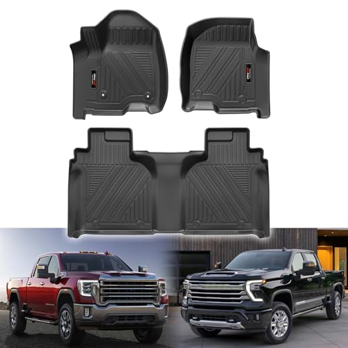 Video su Qual è Rivestimento in gomma per cassone di camion, tappetino per il pavimento del letto del pickup per Chevrolet Silverado/Gmc Sierra 1500 2019-2024
