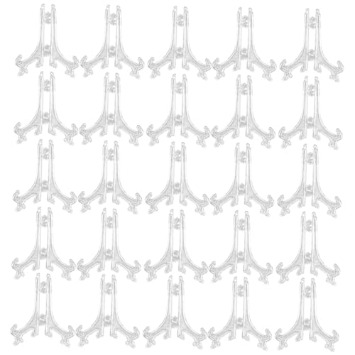 Ciieeo 25pcs Home Decor Rack Plate Stand Multi-function Display Stand for Photos Postcards Books and Art