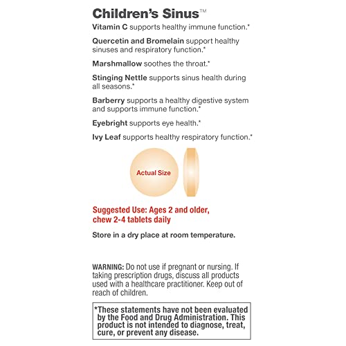 Redd Remedies, Children's Sinus Support, Immune, Respiratory And Digestive Health Formula, 60 Tablets #TOP5