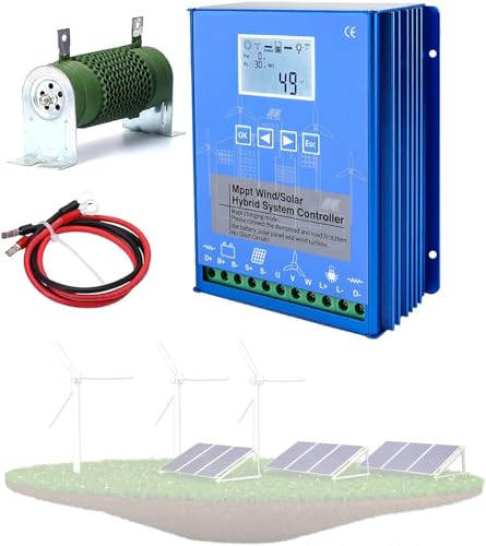 Système hybride 4000W éolien solaire avec régulateur de charge MPPT