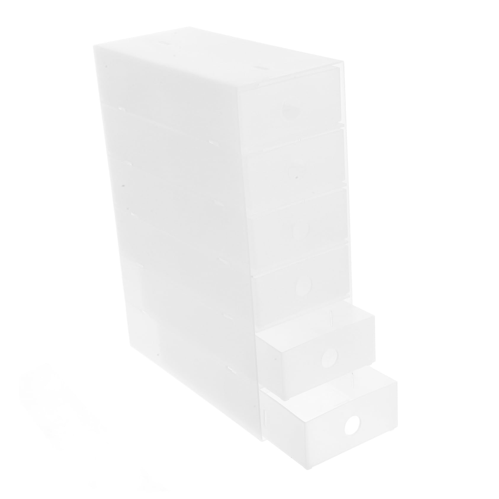 SHINEOFI Organizzatore Cassetto Pp Trasparente per Ufficio e Casa Struttura Componibile
