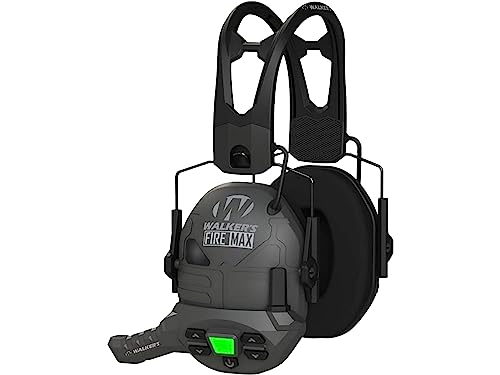Walker's Firemax Rechargeable Electronic Ear Muffs with Walkie Talkie