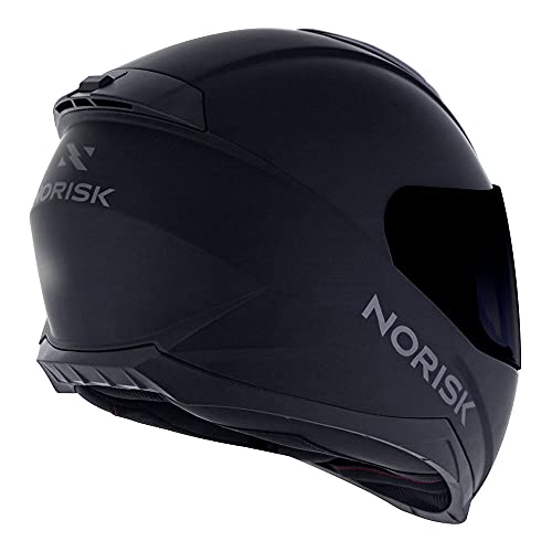CAPACETE NORISK RAZOR MONOCOLOR PRETO FOSCO 58/M