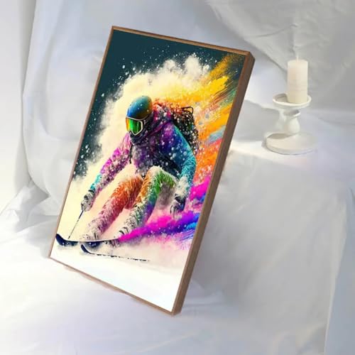 Impression snowboard grand format pour salon moderne et chalet - 2
