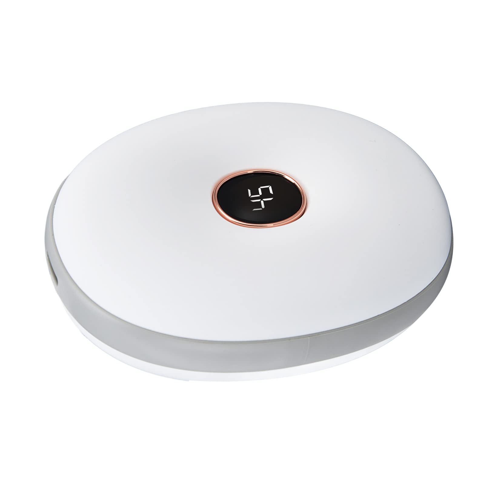 Handwärmer, USB Wiederaufladbarer Elektrischer Handwärmer mit ABS-Silikon, Doppelseitige Heizung, 113 °F Bis 131 °F, 5000 MAh Tragbarer Mini-Wärmer für den Einsatz Im Reisebüro Im Freien
